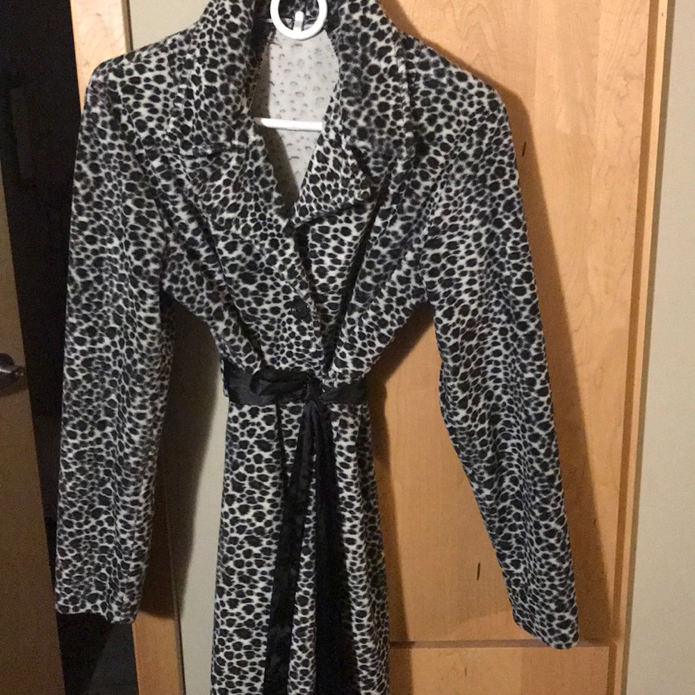 Leopard Print Long Spring Jacket - image 2